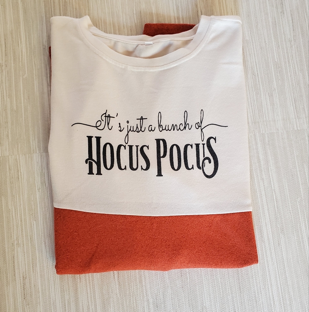 Hocus Pocus Themed Long Sleeve Tunic Front Pockets Size 2X - Picture 7 of 7